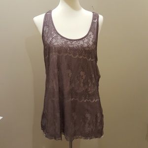 NWT racerback lace tank.